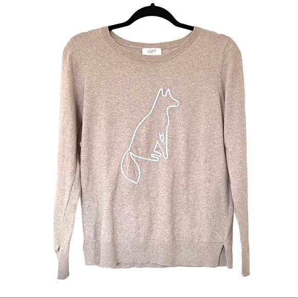 LOFT Sweaters - LOFT Foxy Sweater - Beige